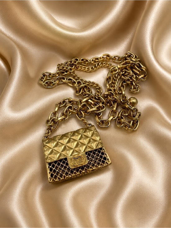 Gold Chain Mini Double Charm Belt/Bag main image 15